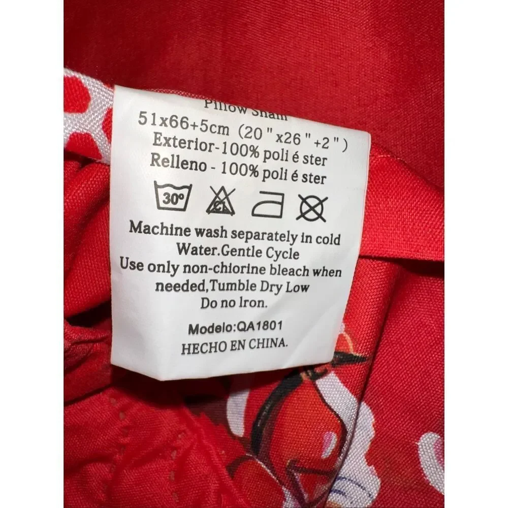 Jessy Home Red Santa Claus Christmas Bedspread Quilt Twin Pillow Shams 68 x 86 n